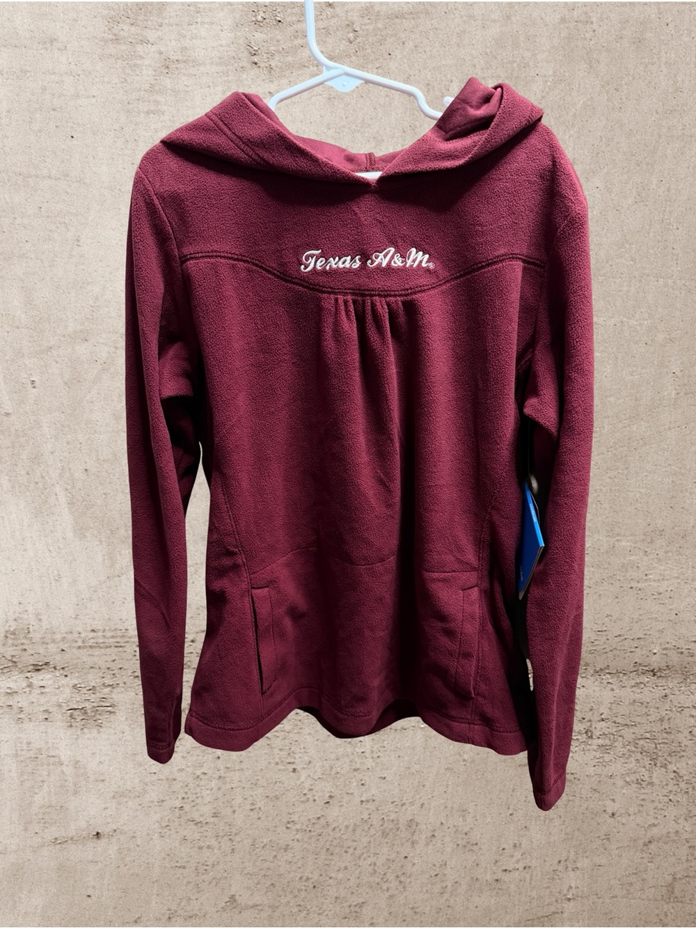 NWT Columbia Collegiate Glacial Fleece Texas A&M Hoodie Maroon Youth M 10/12